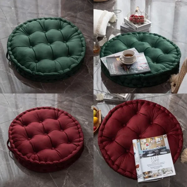 round floor pillow with handle